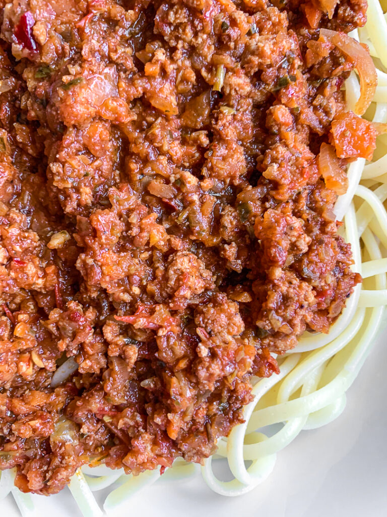 Vegan Tofu Bolognese